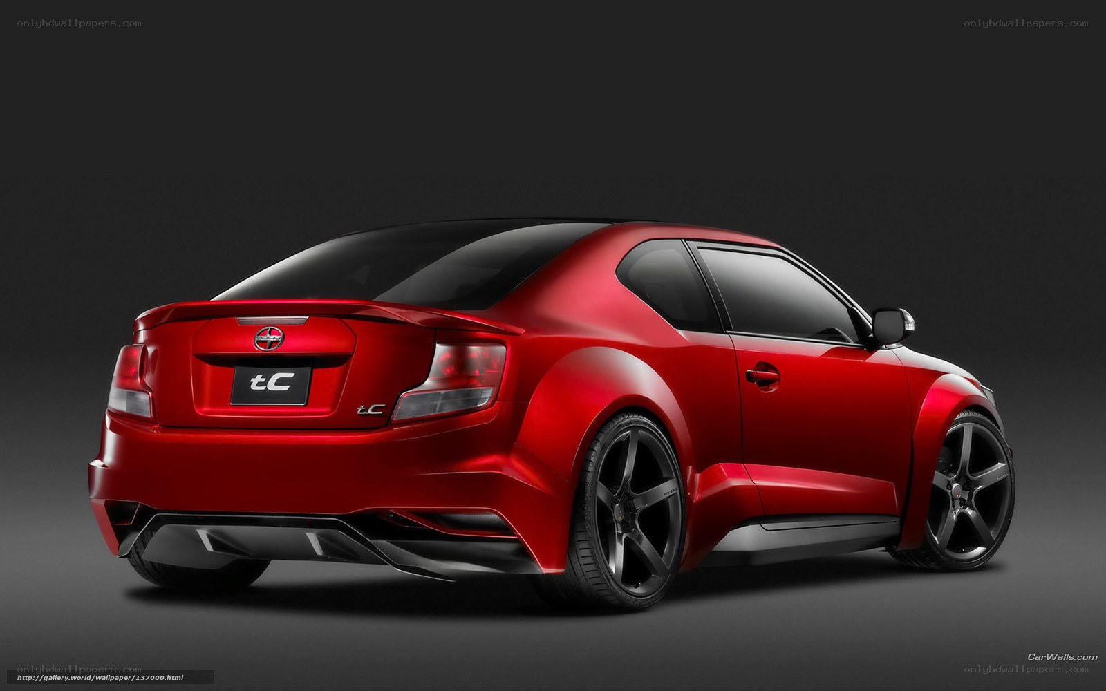 Red Scion tC sports car