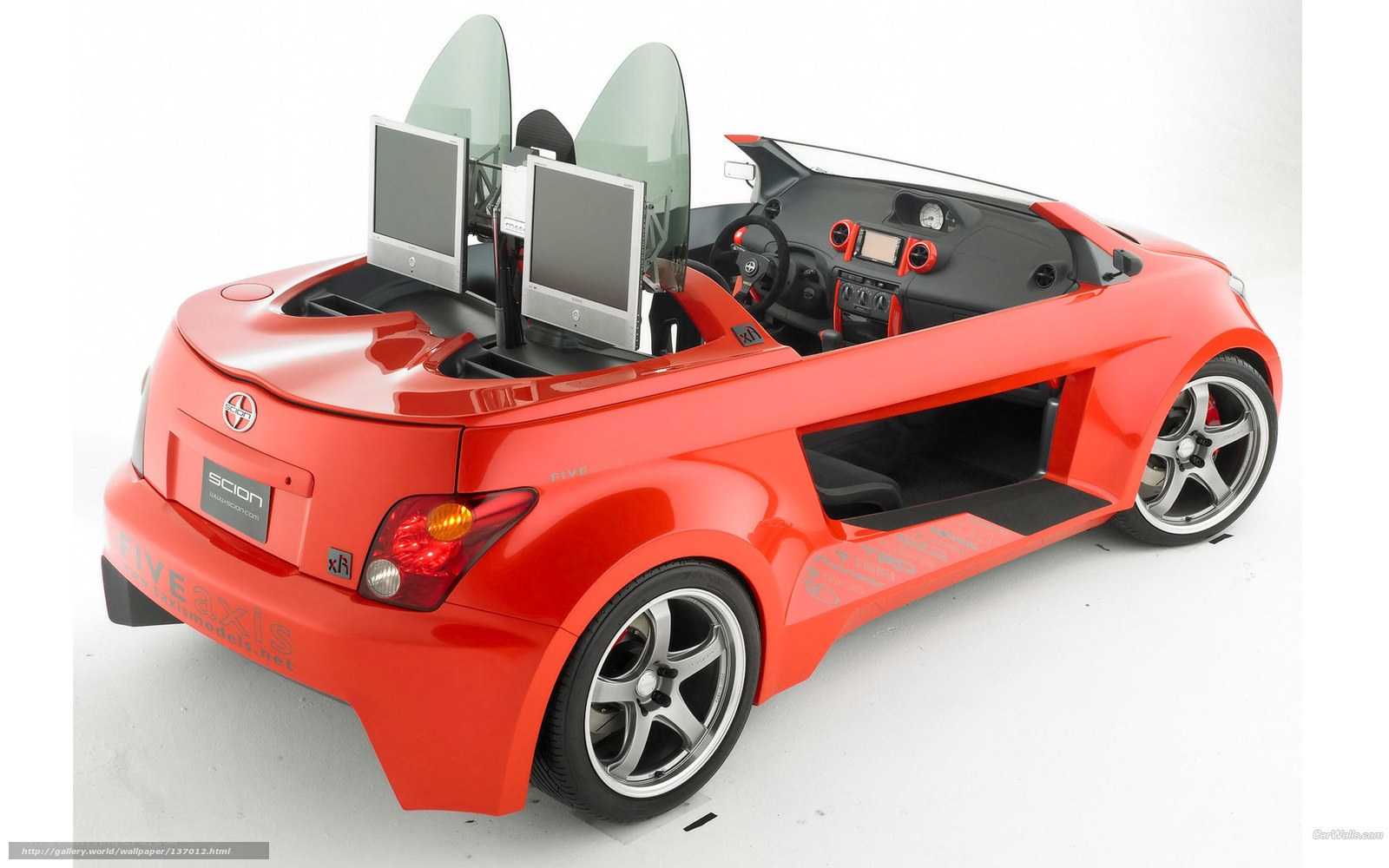Red Scion xB concept car