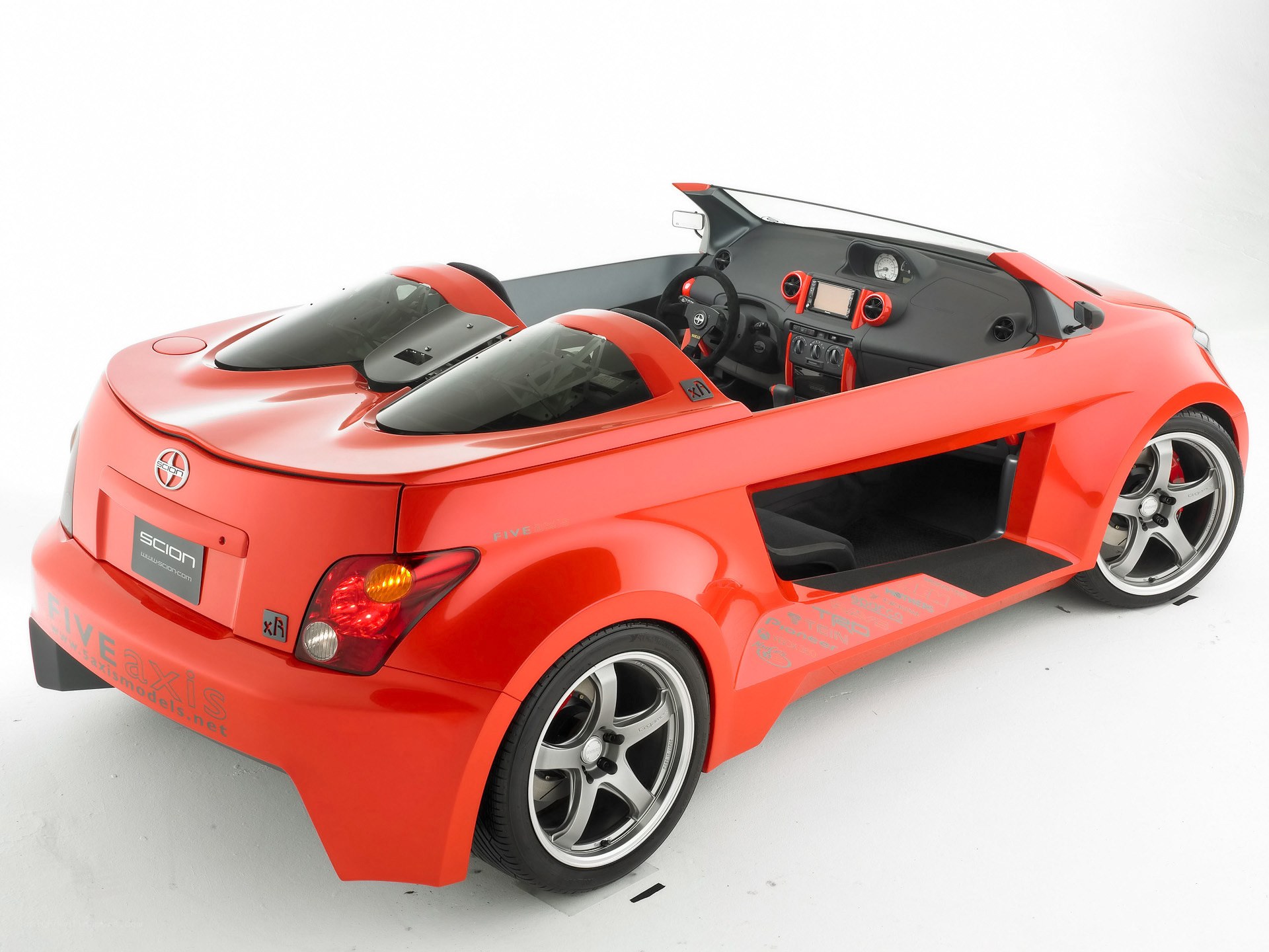 Red Scion xB Convertible Concept