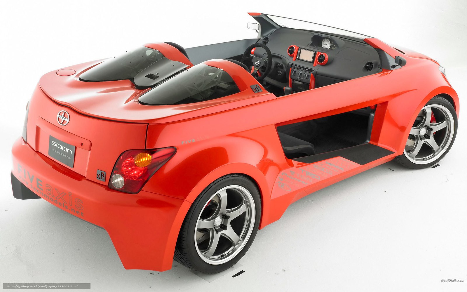 Red Scion xB Convertible Concept