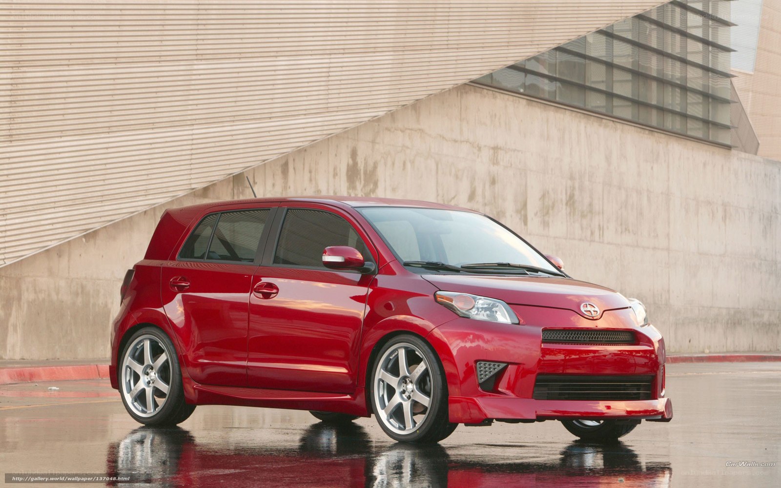 Red Scion xD concept car
