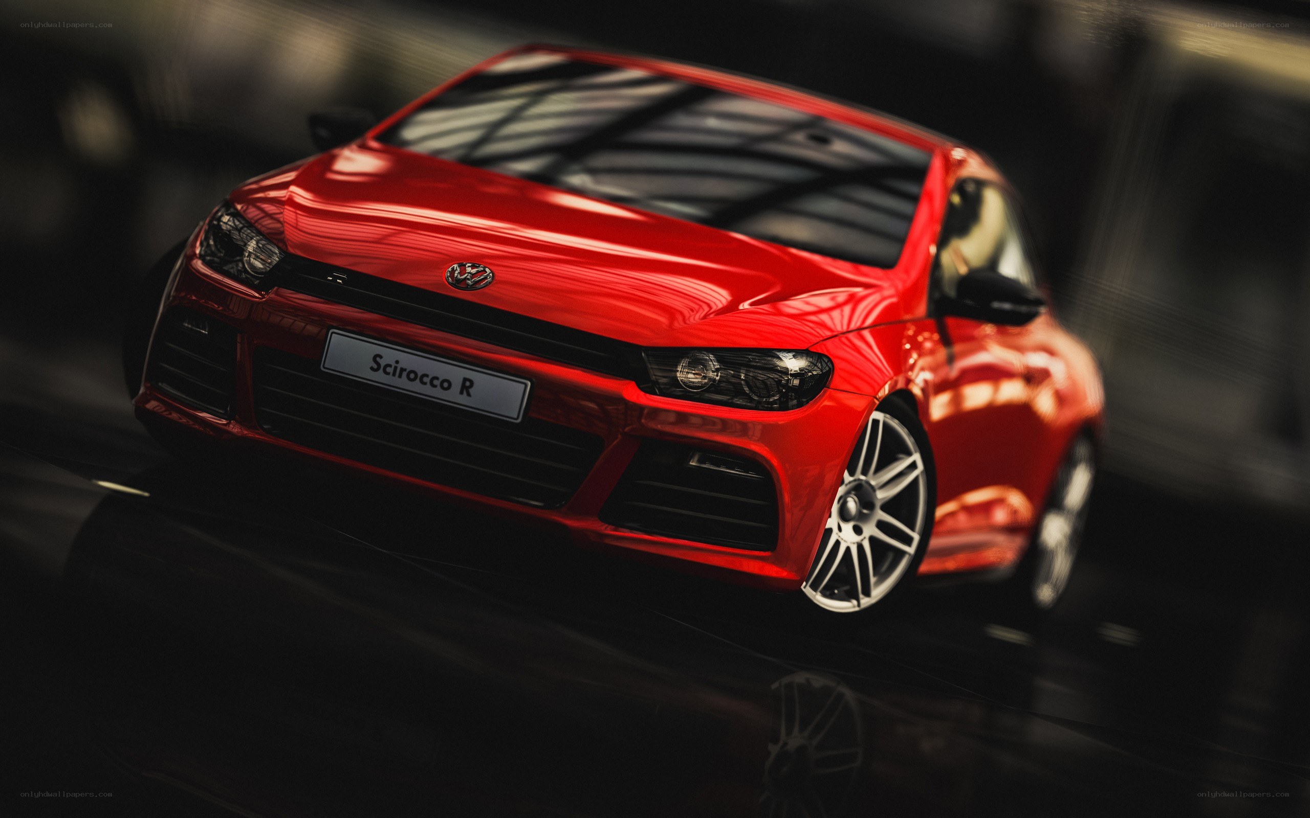 Red Scirocco R car