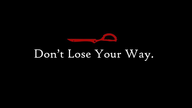 Red Scissors and Text