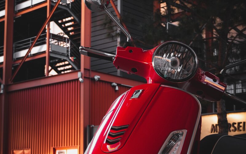 Red Scooter Front