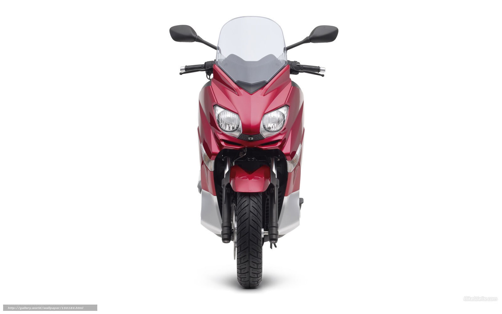 red scooter front view