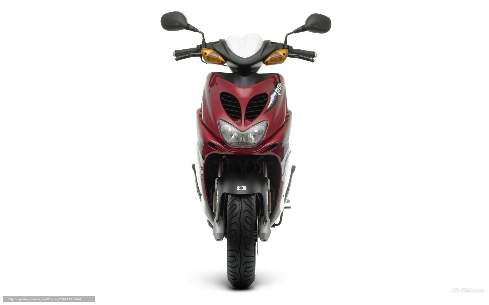 red scooter front view