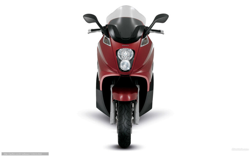 red scooter front view