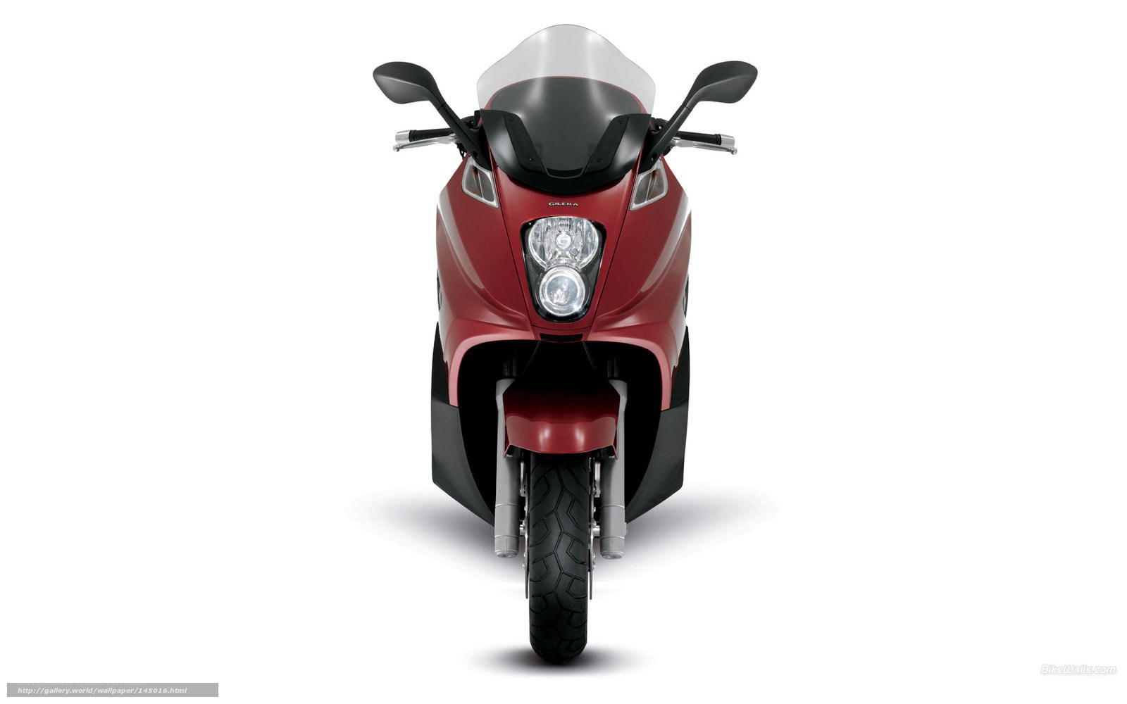 red scooter front view