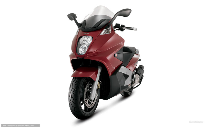 Red Scooter Motorcycle — Neutral