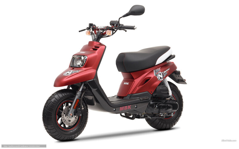 Red Scooter — Neutral, Photograph, Seat, Handlebars, Wheel