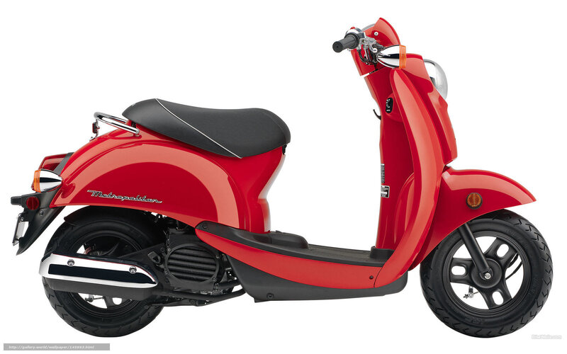 Red Scooter — Neutral, Photograph, Seat, Headlight, Exhaust