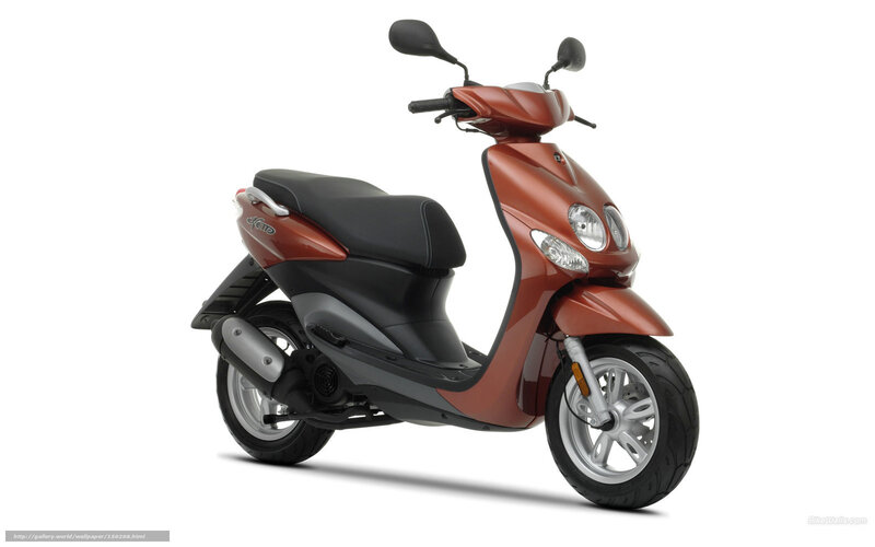 Red Scooter — Neutral, Photograph, Seat, Headlight, Mirror