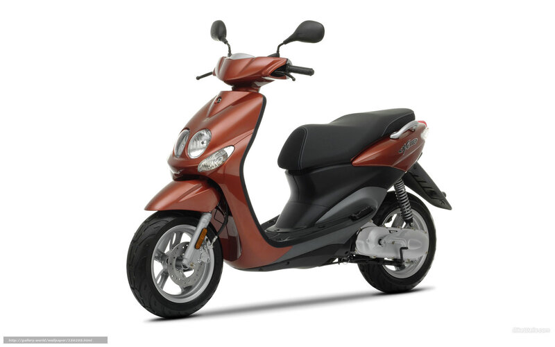 Red Scooter — Neutral, Photograph, Seat, Headlights