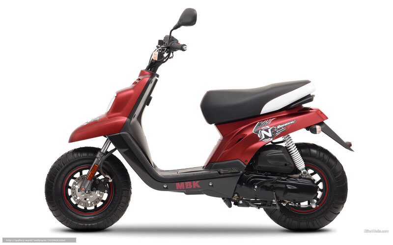 Red Scooter — Neutral, Photograph, Seat, Wheel, Mirror