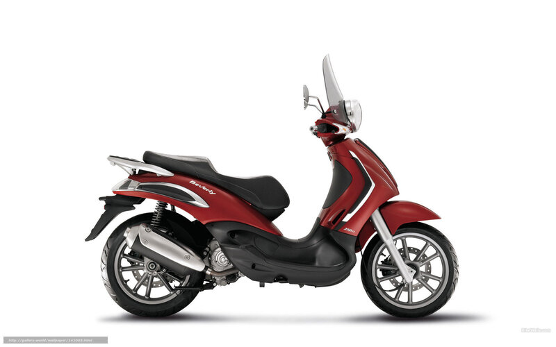 Red Scooter — Neutral, Photograph, Seat, Windshield