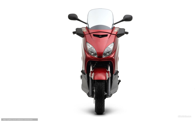 Red Scooter — Neutral, Photograph, Windshield, Headlights