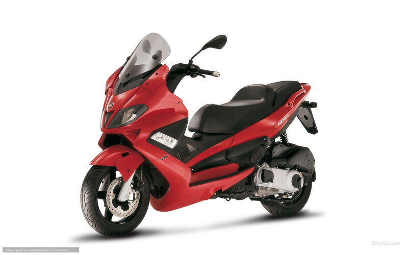 Red Scooter — Neutral, Photograph, Windshield, Seat, Engine