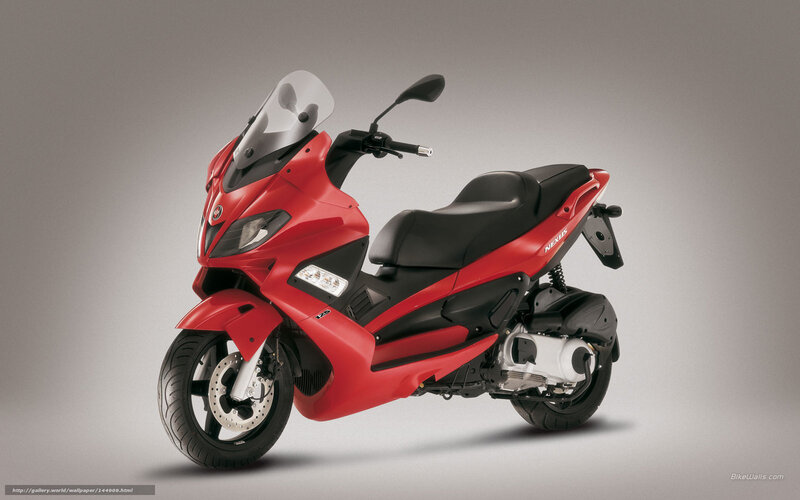 Red Scooter — Neutral, Photograph, Windshield, Seat