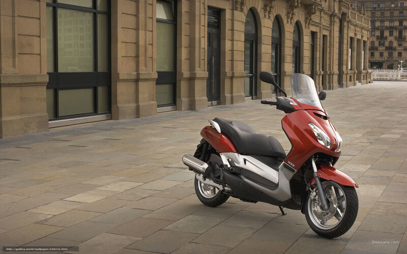 Red Scooter on Pavement