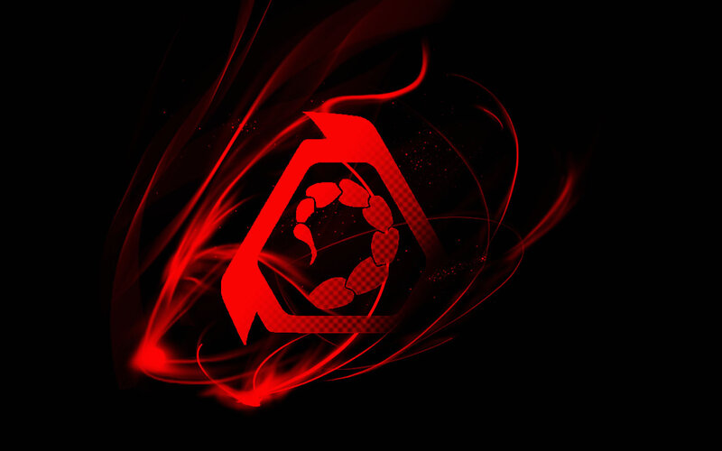 red scorpion logo design