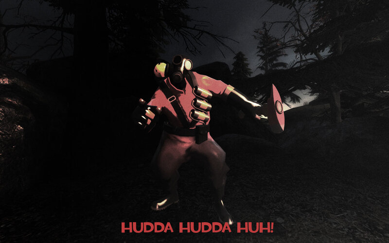 Red Scout in dark forest