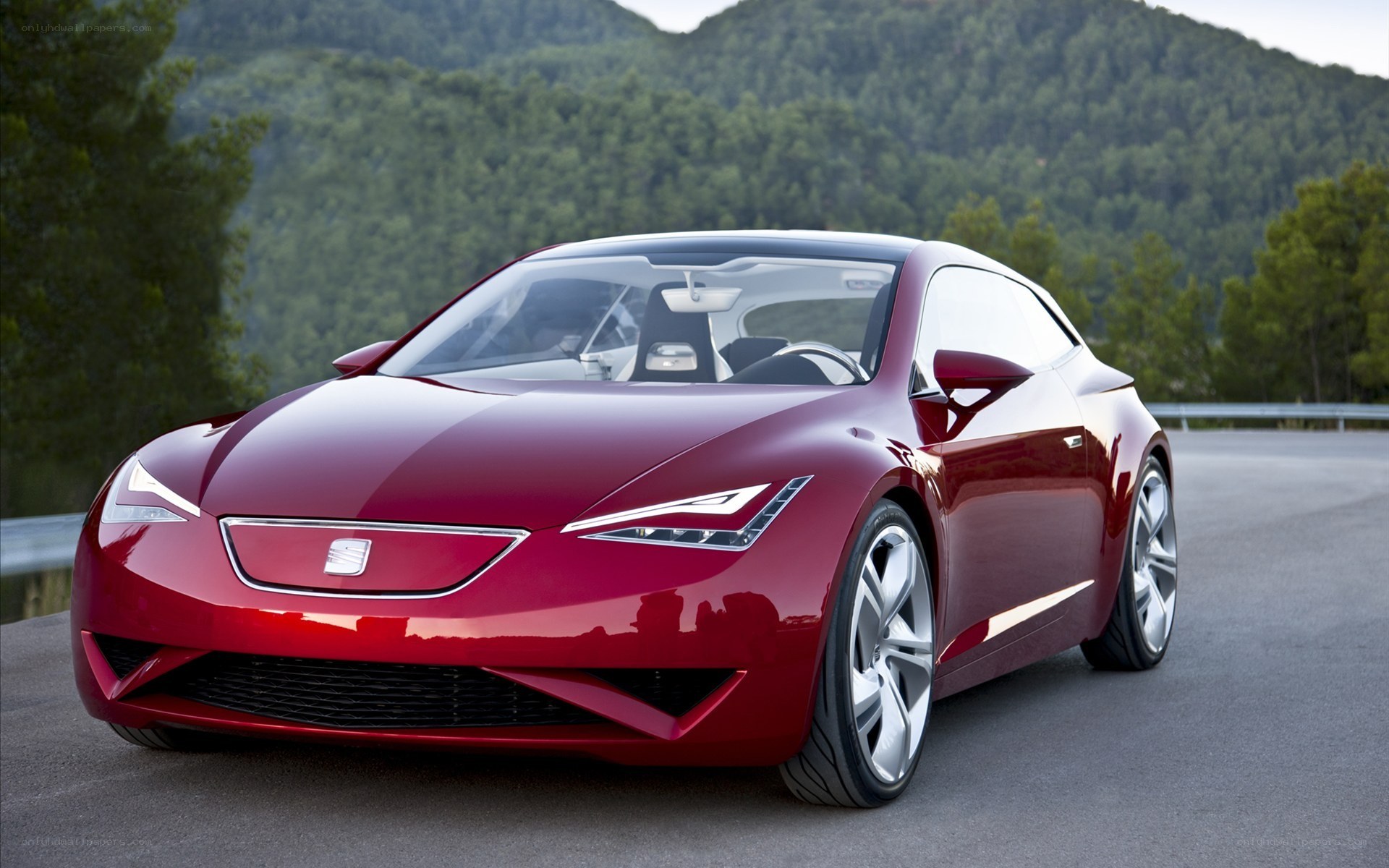 Red SEAT concept car