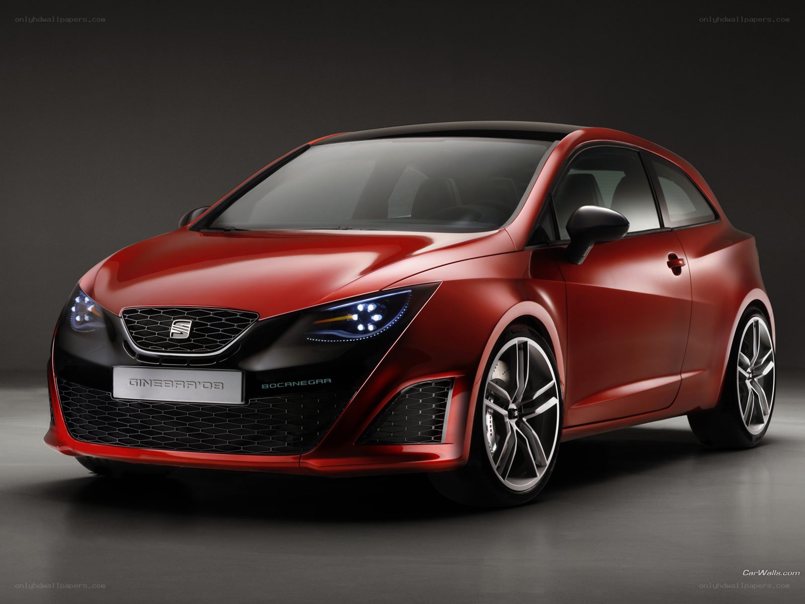 Red SEAT concept car