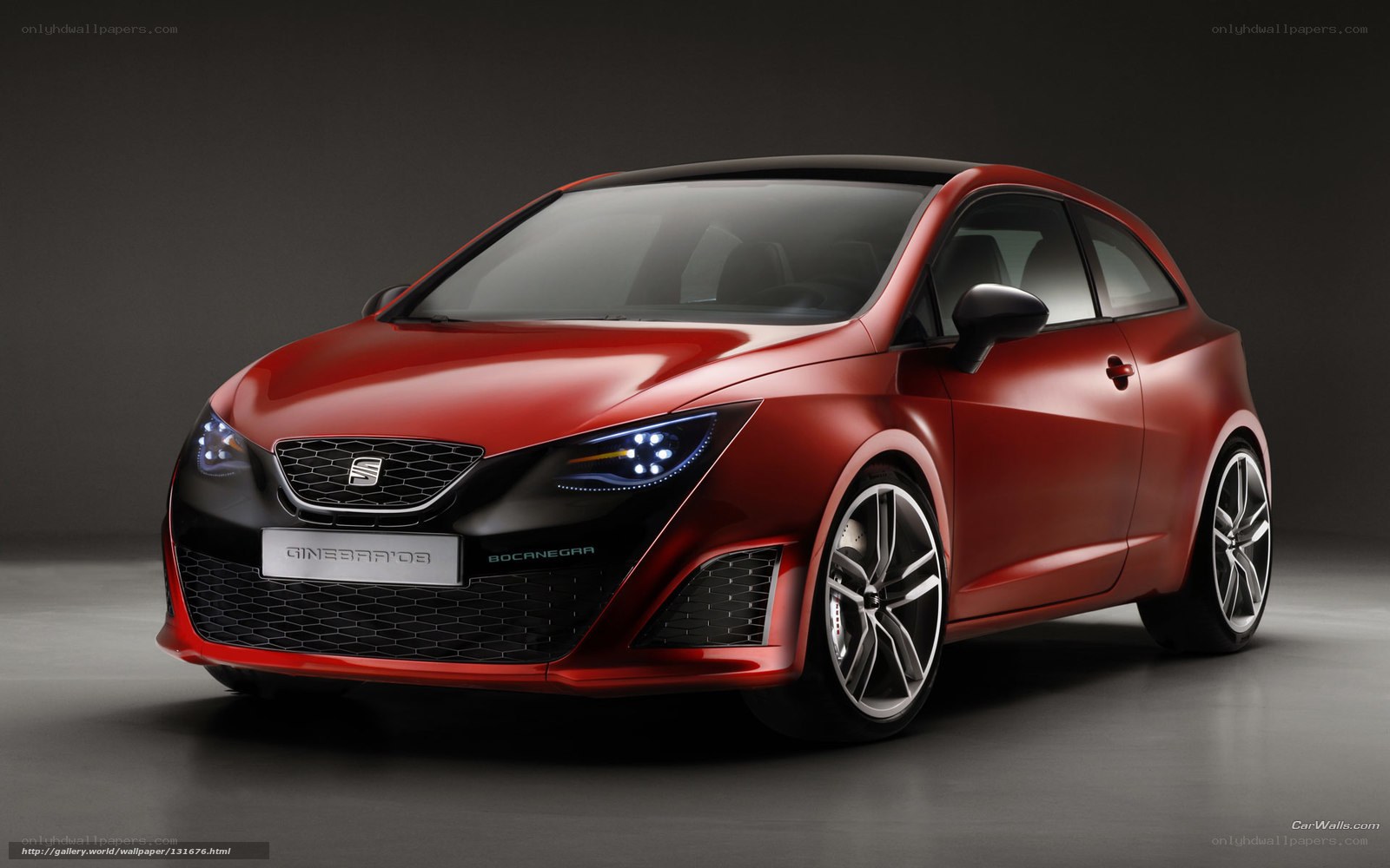 Red SEAT concept car