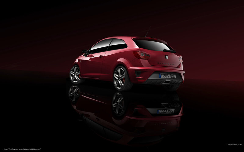 Red SEAT Ibiza GT