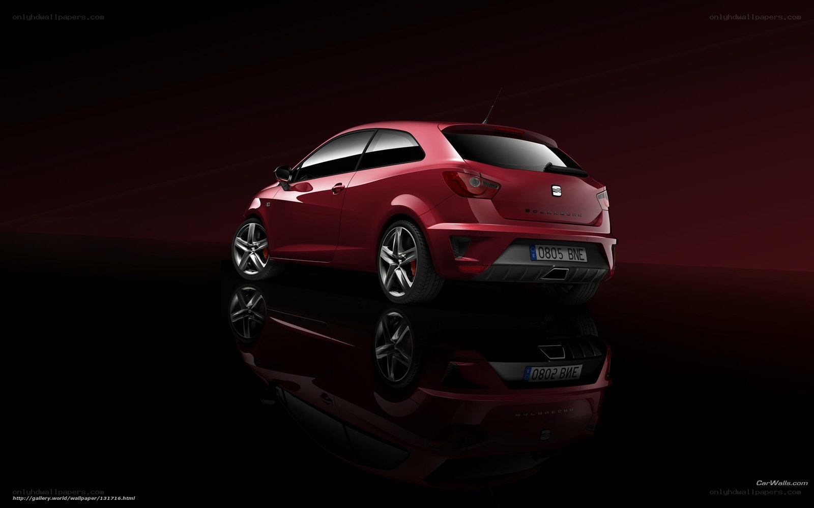 Red SEAT Ibiza GT