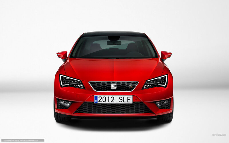 red seat leon car