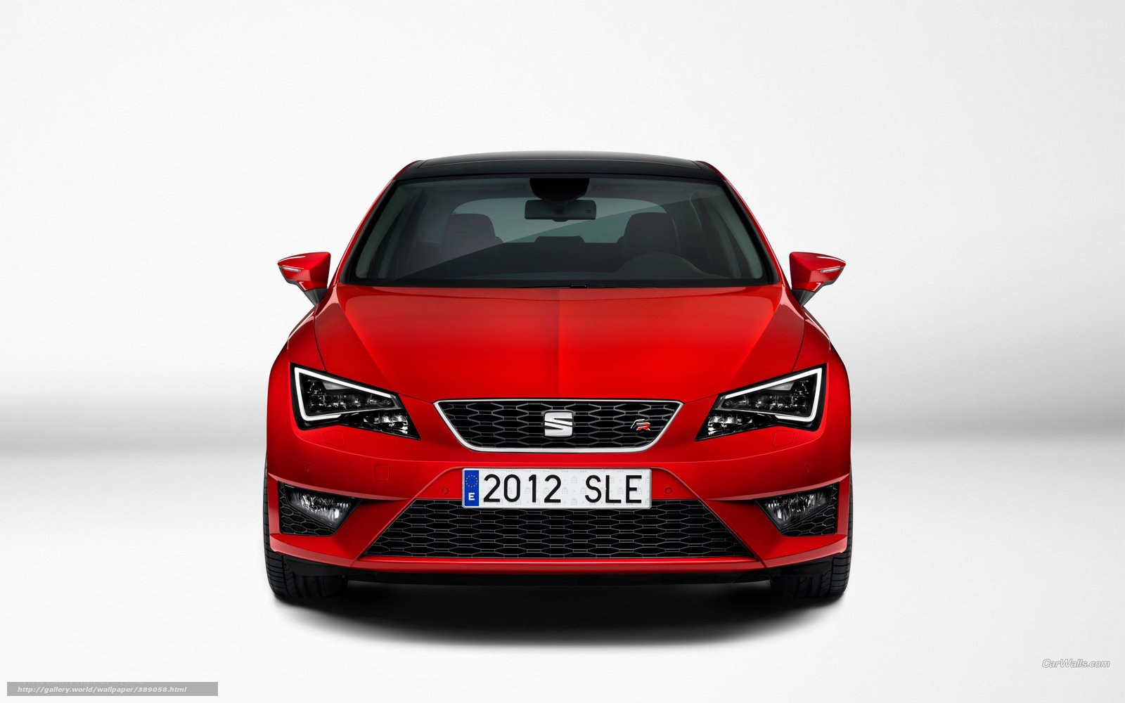 red seat leon car