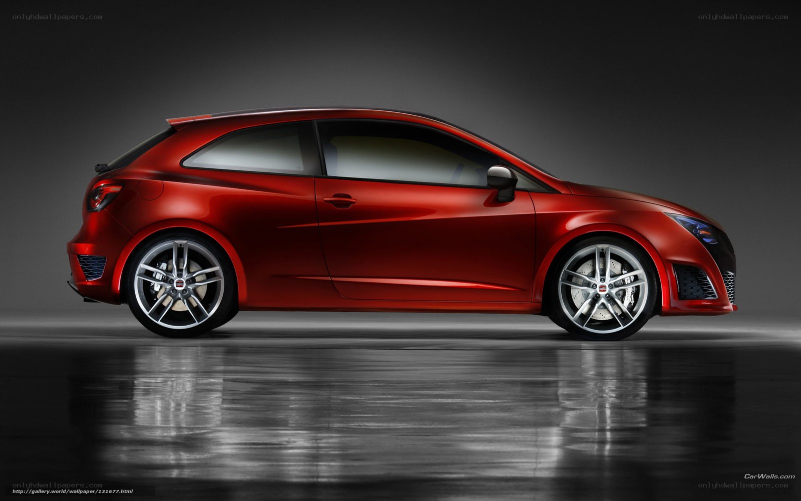 Red SEAT Leon Concept car
