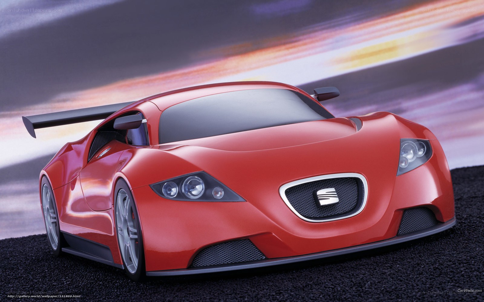 Red SEAT sports car