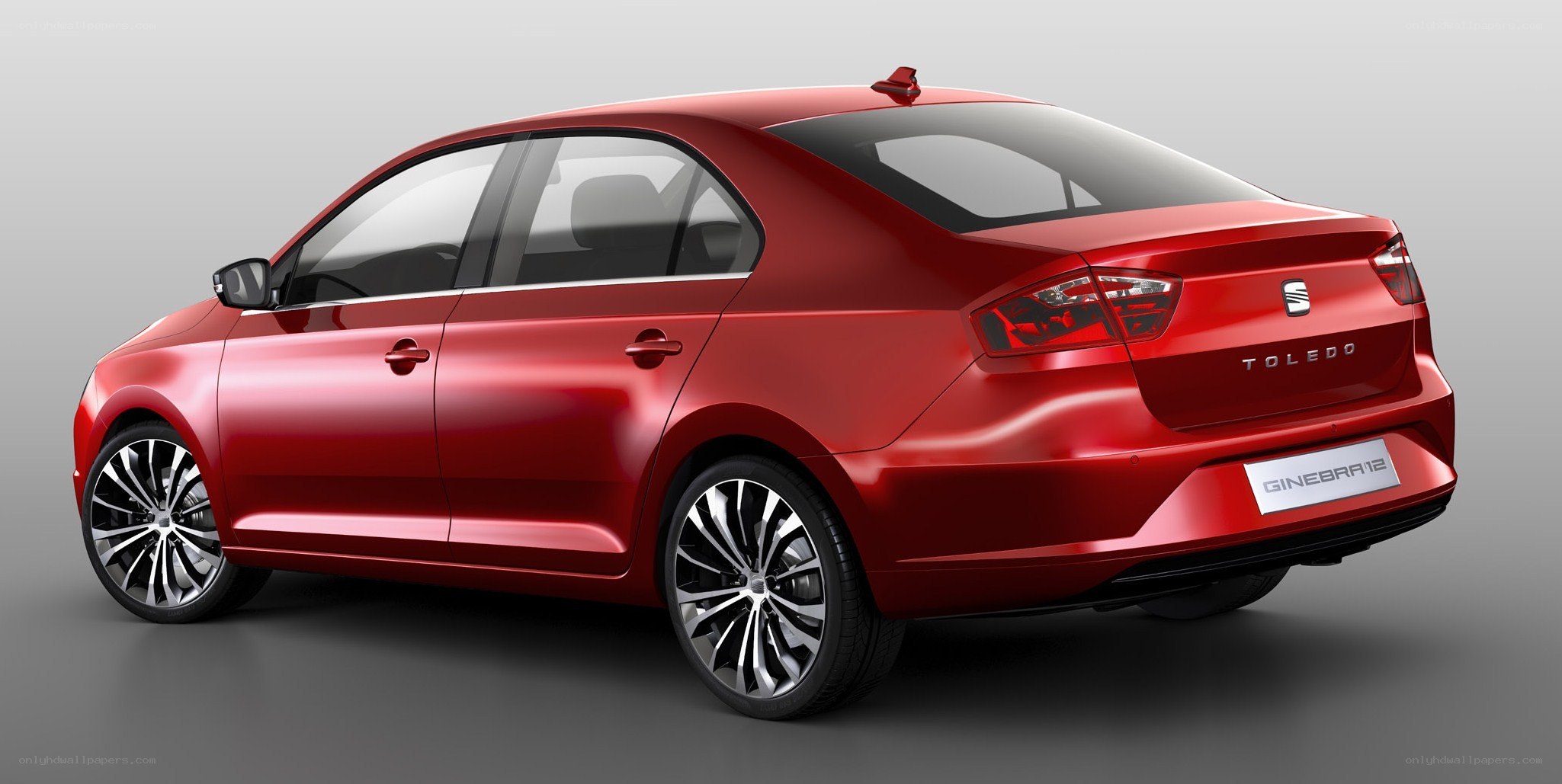 Red SEAT Toledo sedan