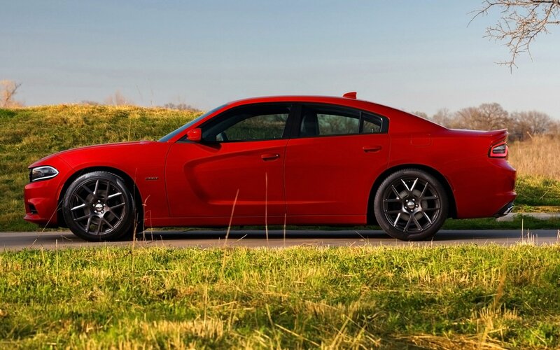 Red Sedan Car — Calm, Afternoon, Photograph