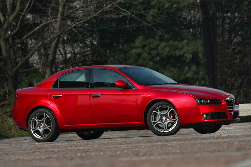 Red Sedan Car — Calm, Afternoon