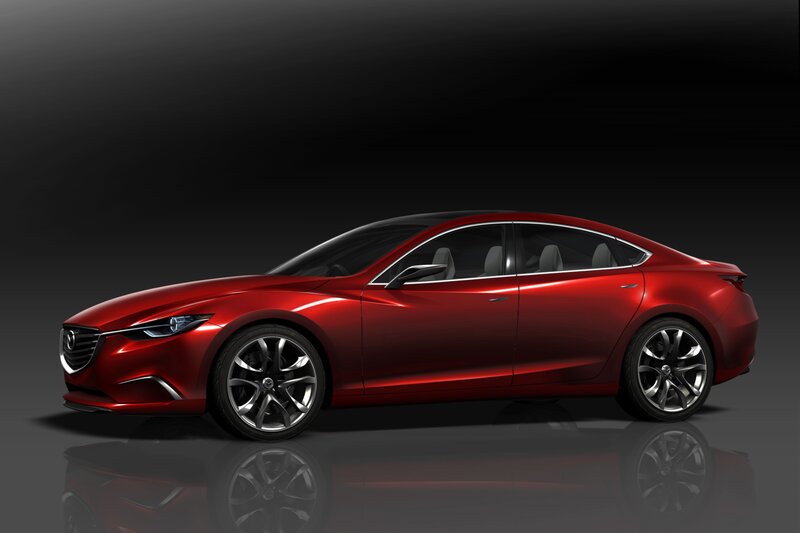 Red Sedan Car — Dramatic, Black
