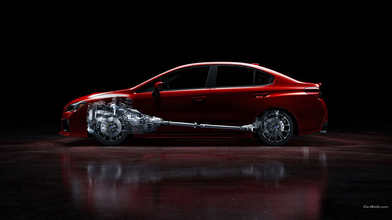 Red Sedan Car — Dramatic, Photograph, Engine