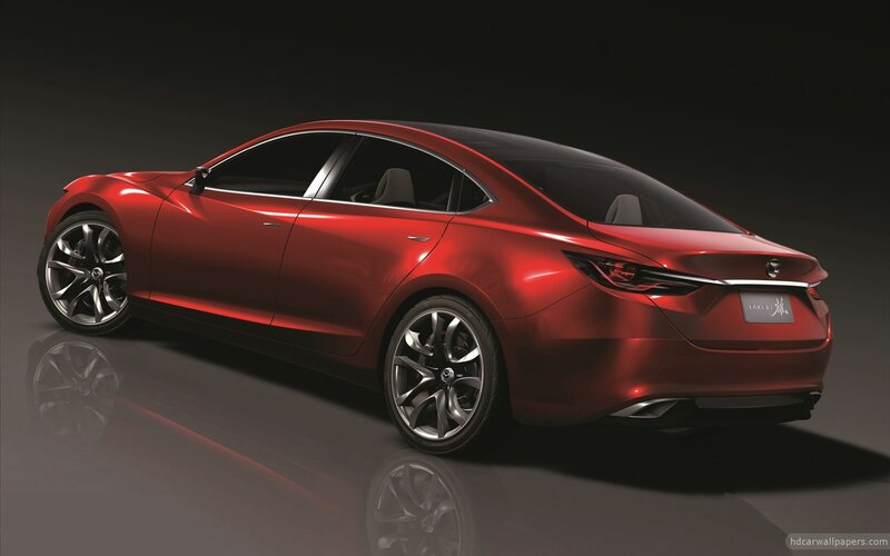 Red Sedan Car — Dramatic, Wheels