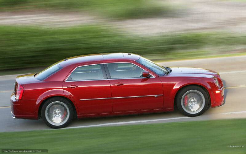 Red Sedan Car — Dynamic, Afternoon, Photograph, Road, Grass