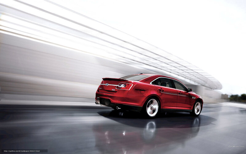 Red Sedan Car — Dynamic, Photograph