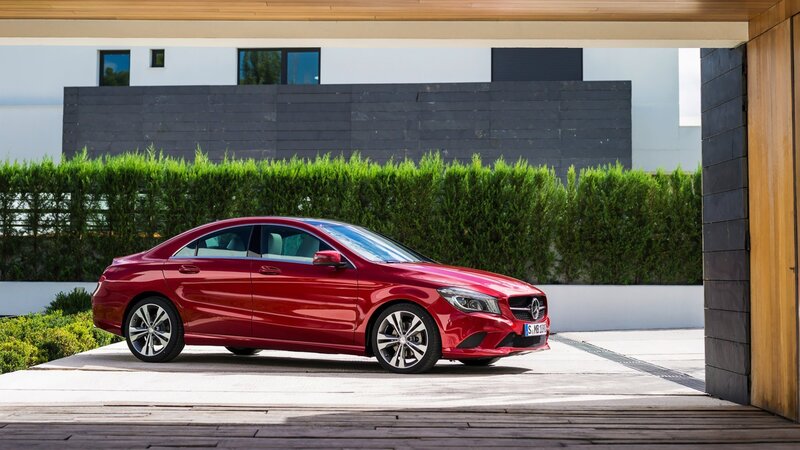 Red Sedan Car — Modern