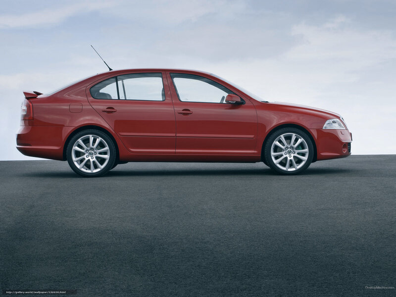Red Sedan Car — Neutral, Photograph, Antenna