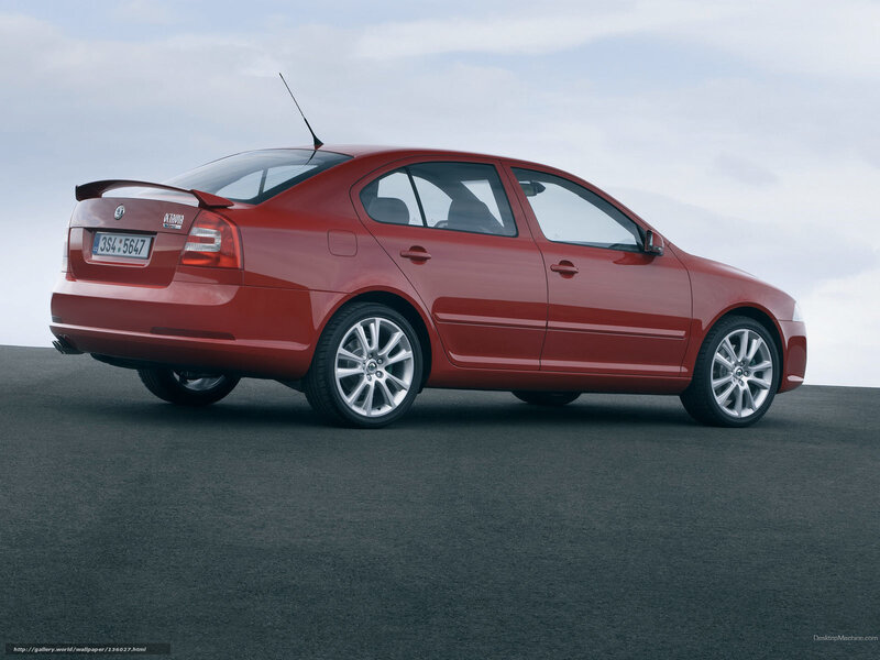 Red Sedan Car — Neutral, Photograph, Antenna, Wheel