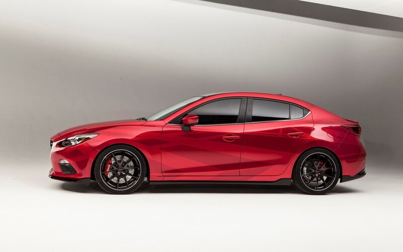 Red Sedan Car — Neutral, Photograph, Black Wheels