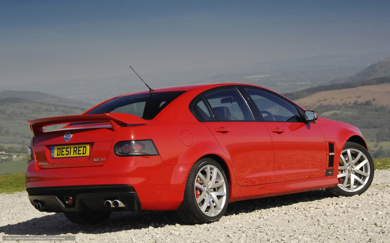 Red Sedan Car — Outdoor, Afternoon