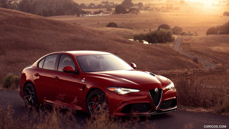 Red Sedan Car — Serene, Sunset