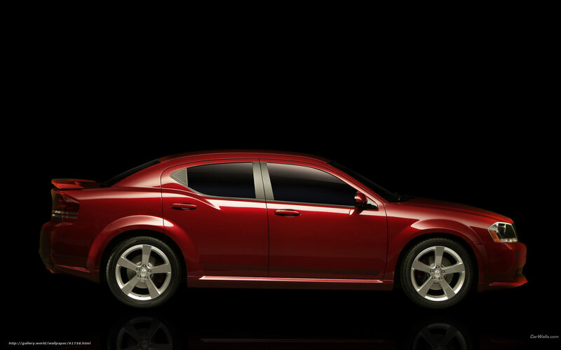 red sedan car side view