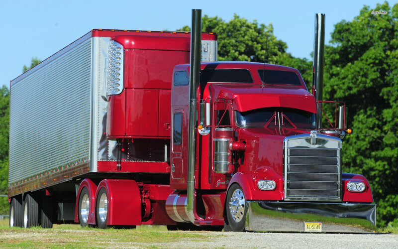 Red Semi-truck — Calm
